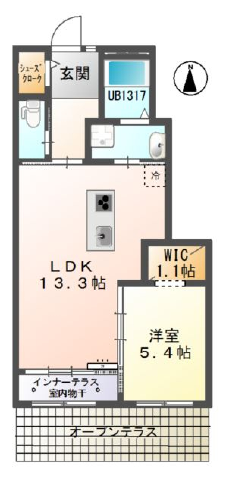 ときめきroomの間取り図