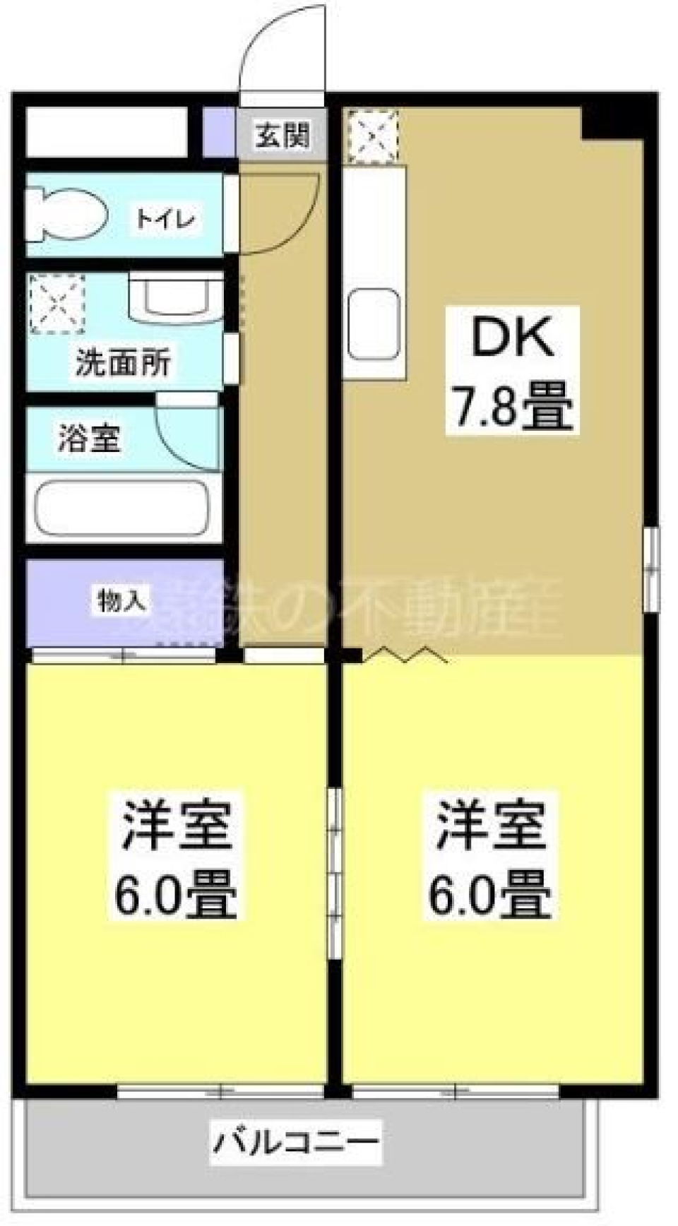 開け放てっ！！の間取り図
