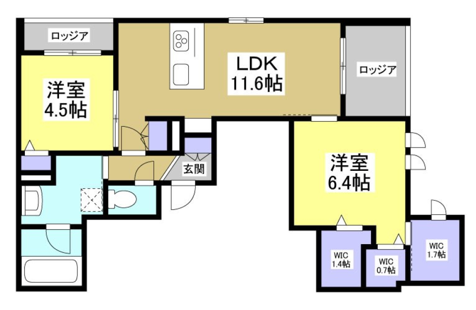 ほぼ美術館。［ペット可］の間取り図