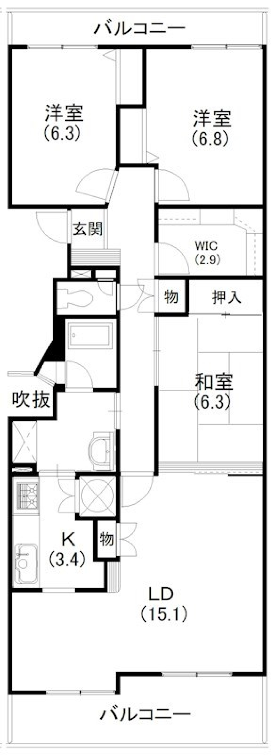 過去現在の間取り図