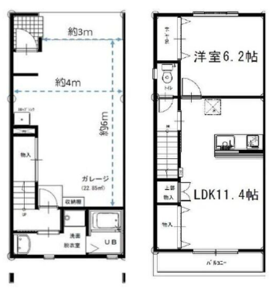 僕らのピットクルー［ガレージ］の間取り図