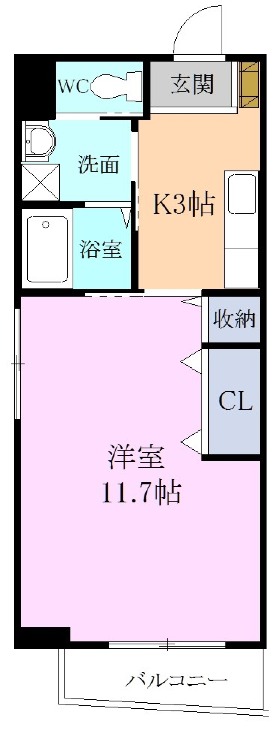 ピンク好きさんおいでっ！の間取り図