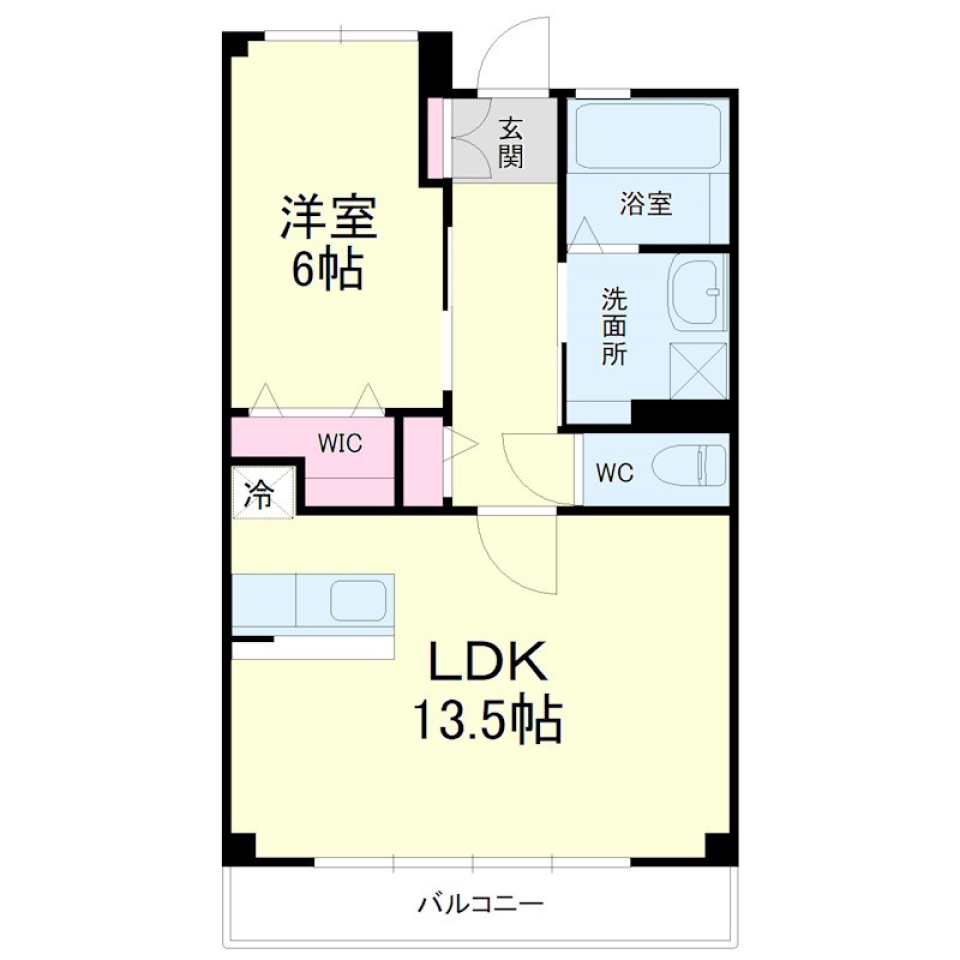 間取り以上の開放感っ！の間取り図