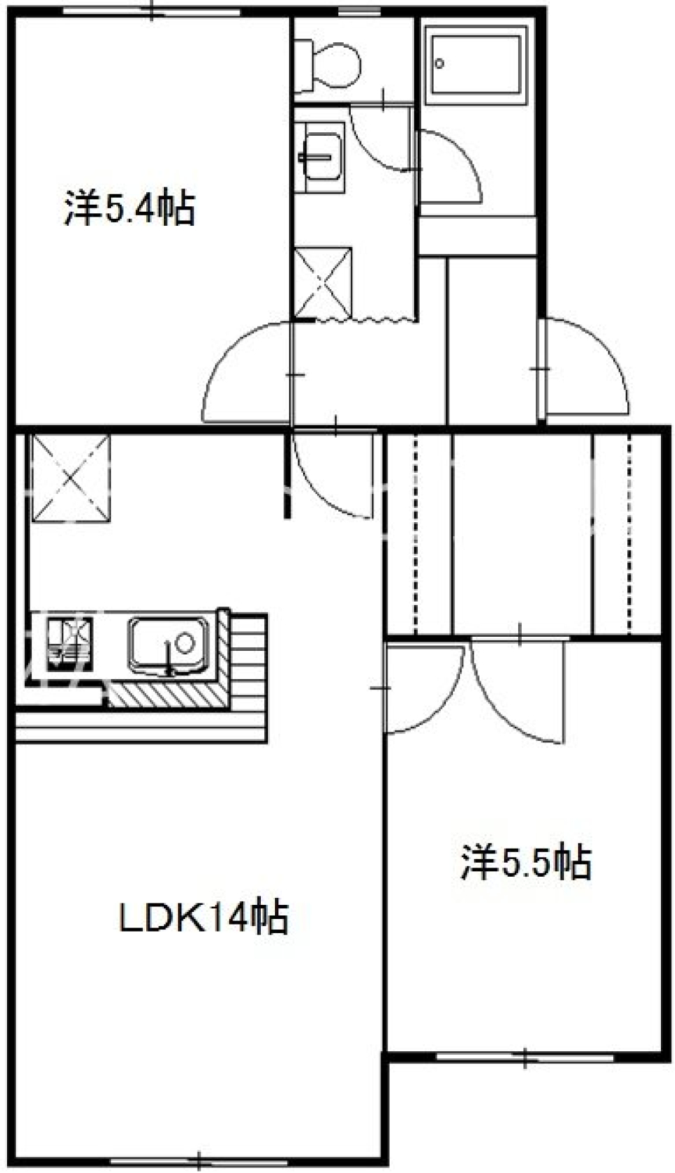空間を彩る深みレッドの間取り図
