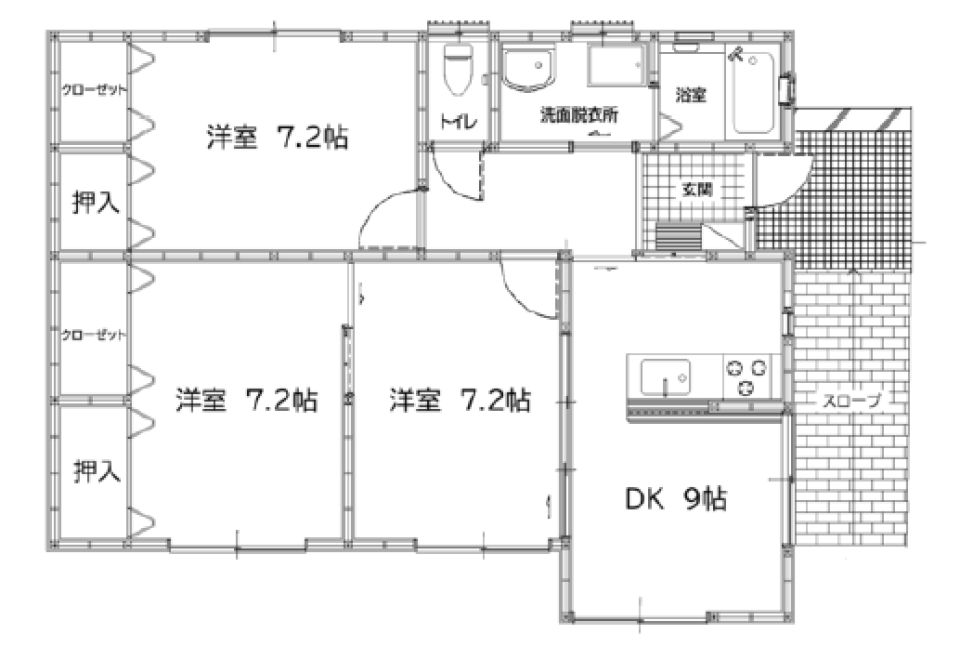 草むしりゼロ宣言！使い倒せる巨大土間の間取り図