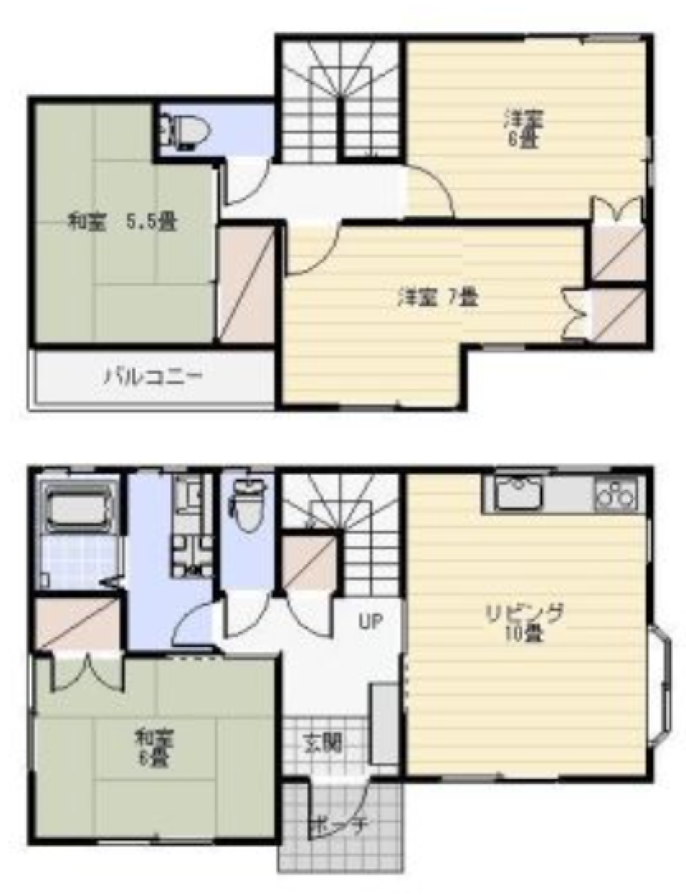 駅近とペットと戸建てでの間取り図