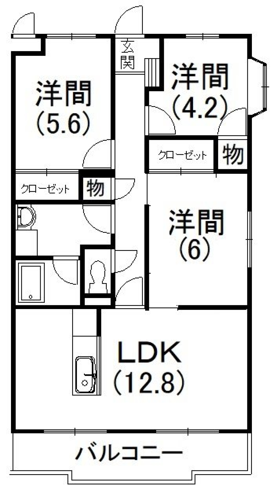レッドインパクト！[ペット可]の間取り図