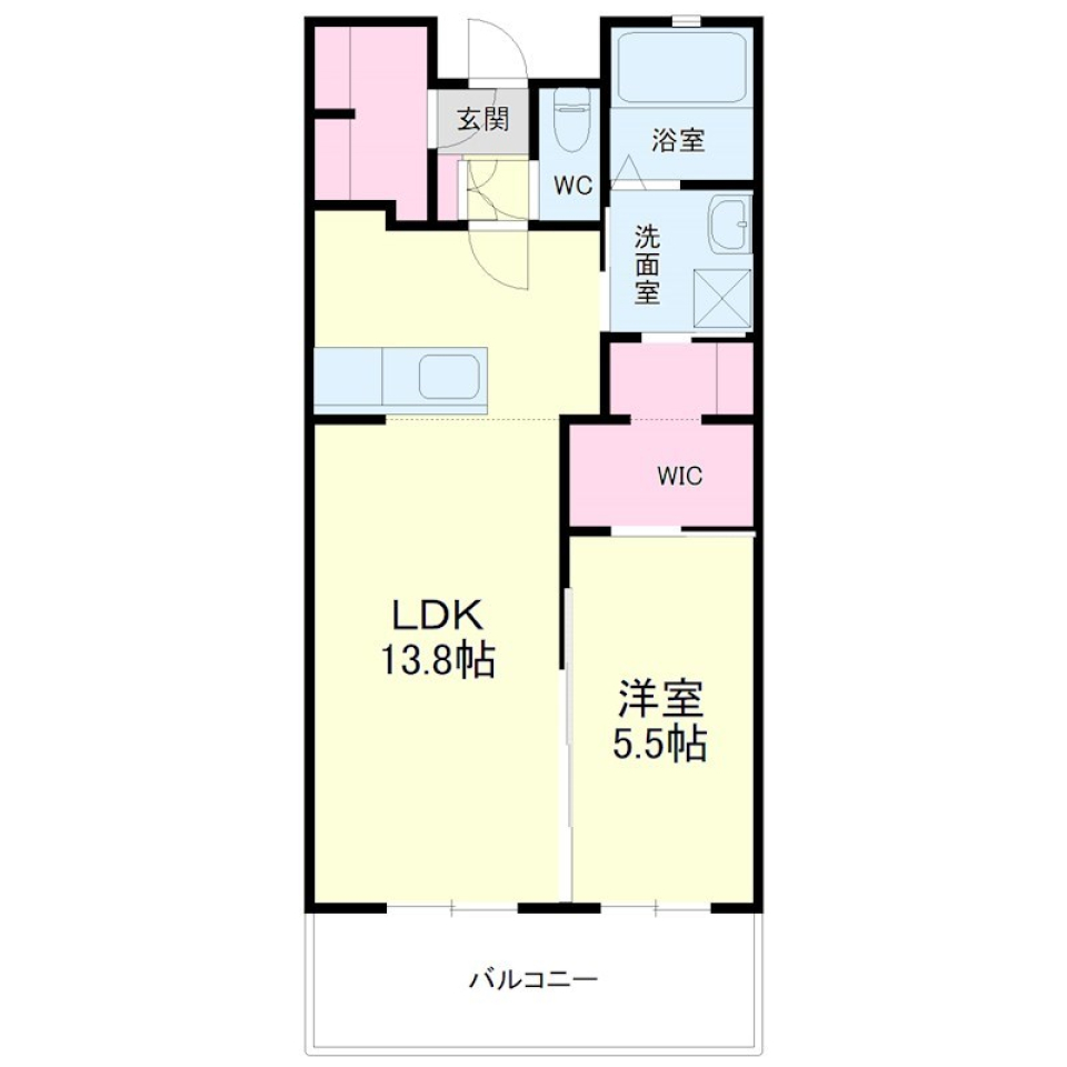 ちょっと収納力がやばいです。の間取り図
