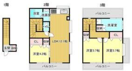 不思議な間取り、おもしろいお部屋です