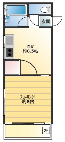 1DK　28㎡のお部屋です！