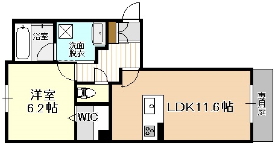 プライベート空間＊の間取り図