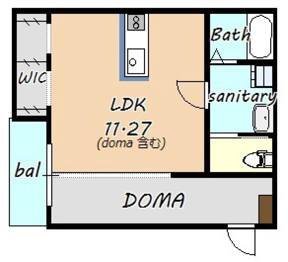 DOMAと暮らすの間取り図