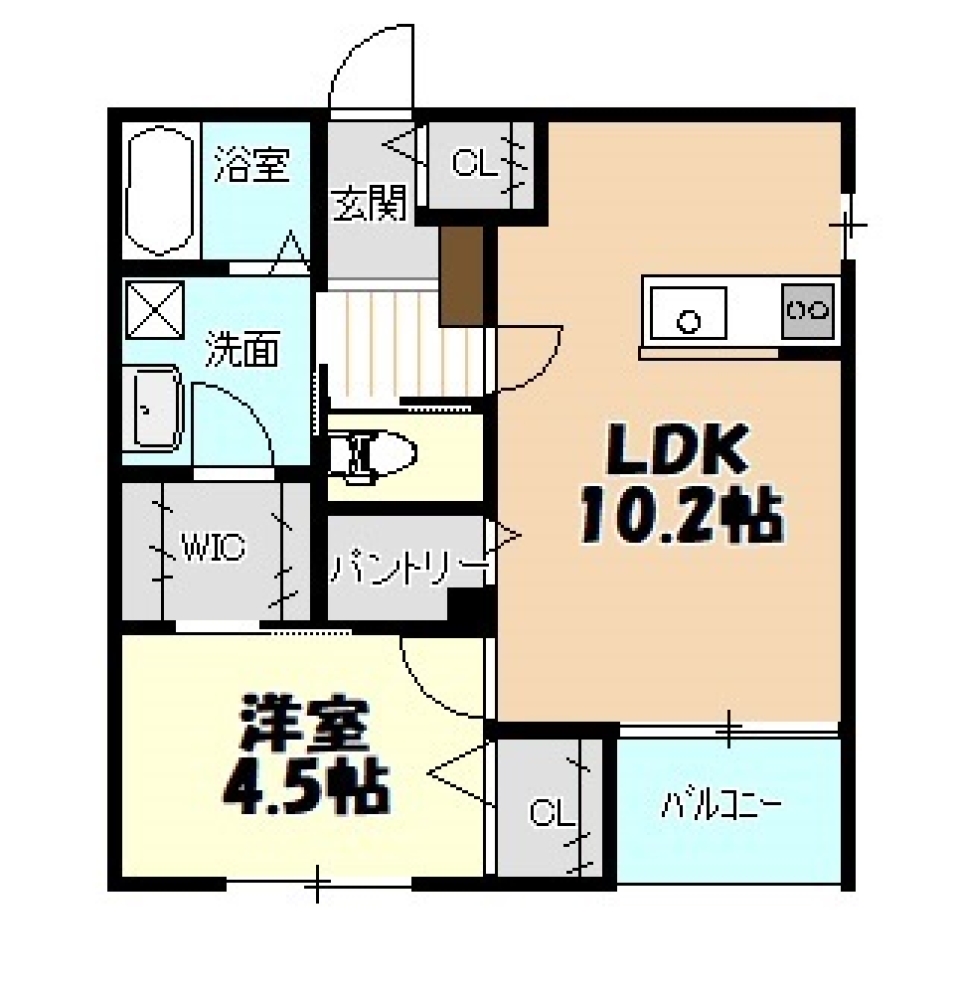 ボタニカルと青空。の間取り図