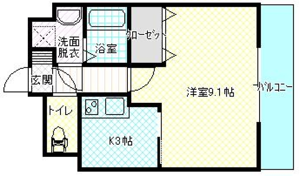 クローバー見っけの間取り図