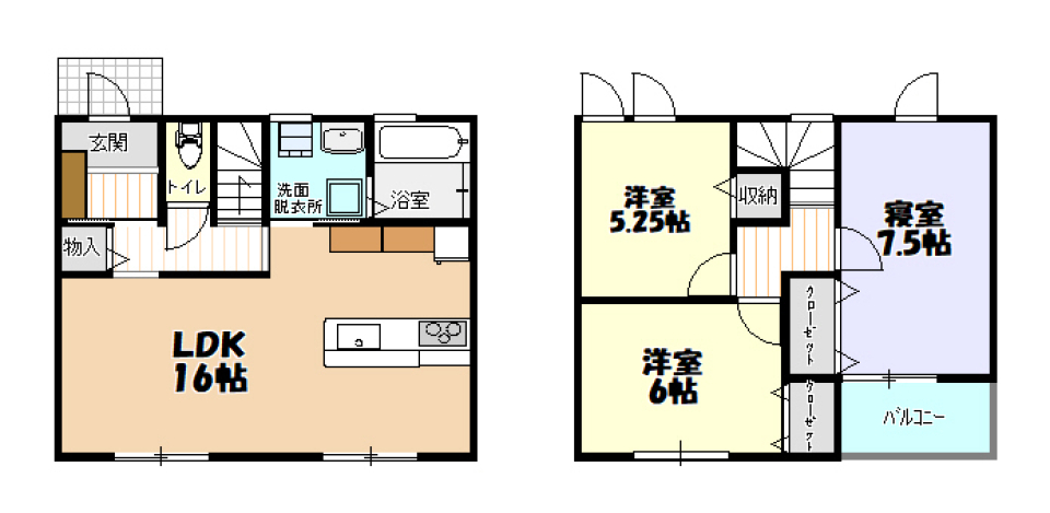 ニュータウン「グリーンフォートみそら」一斉募集！の間取り図