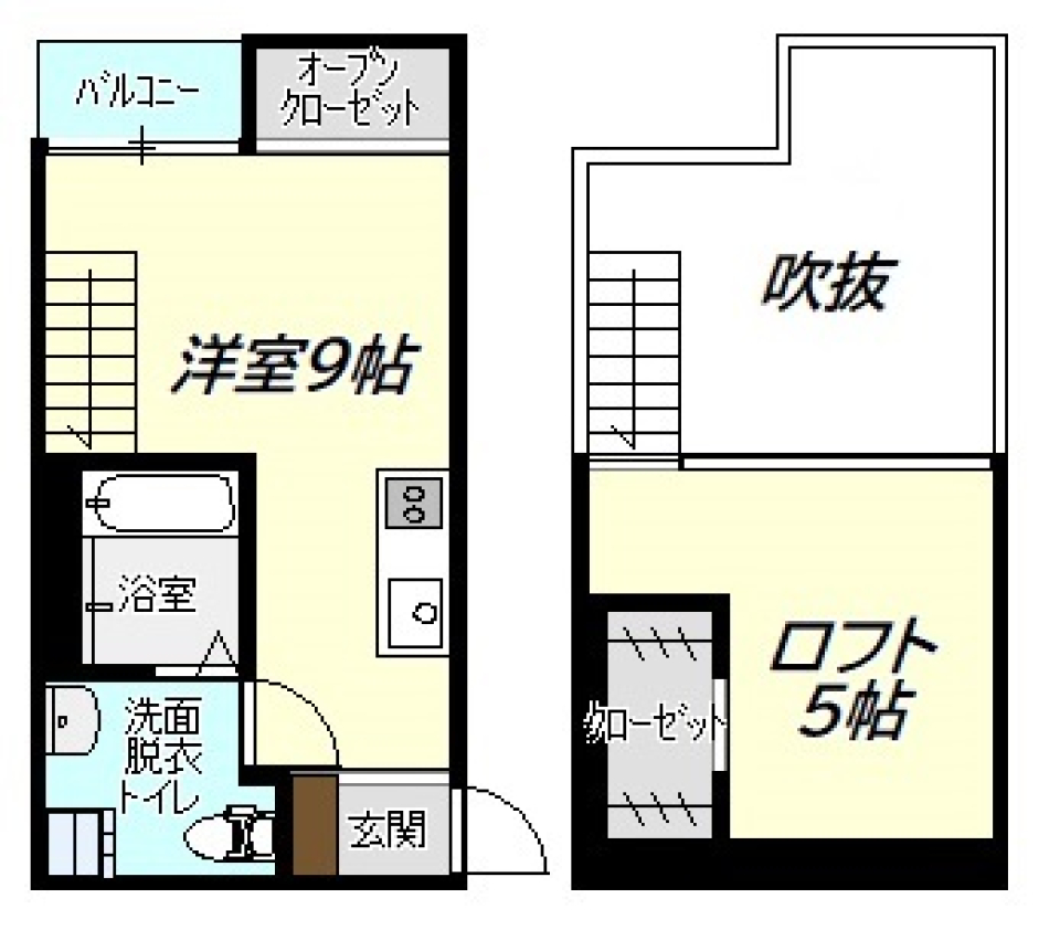 ここがホントのSUITE ROOMの間取り図