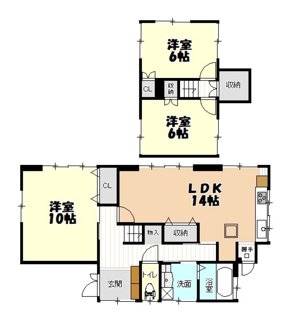 すぐ住める再生住宅の間取り図