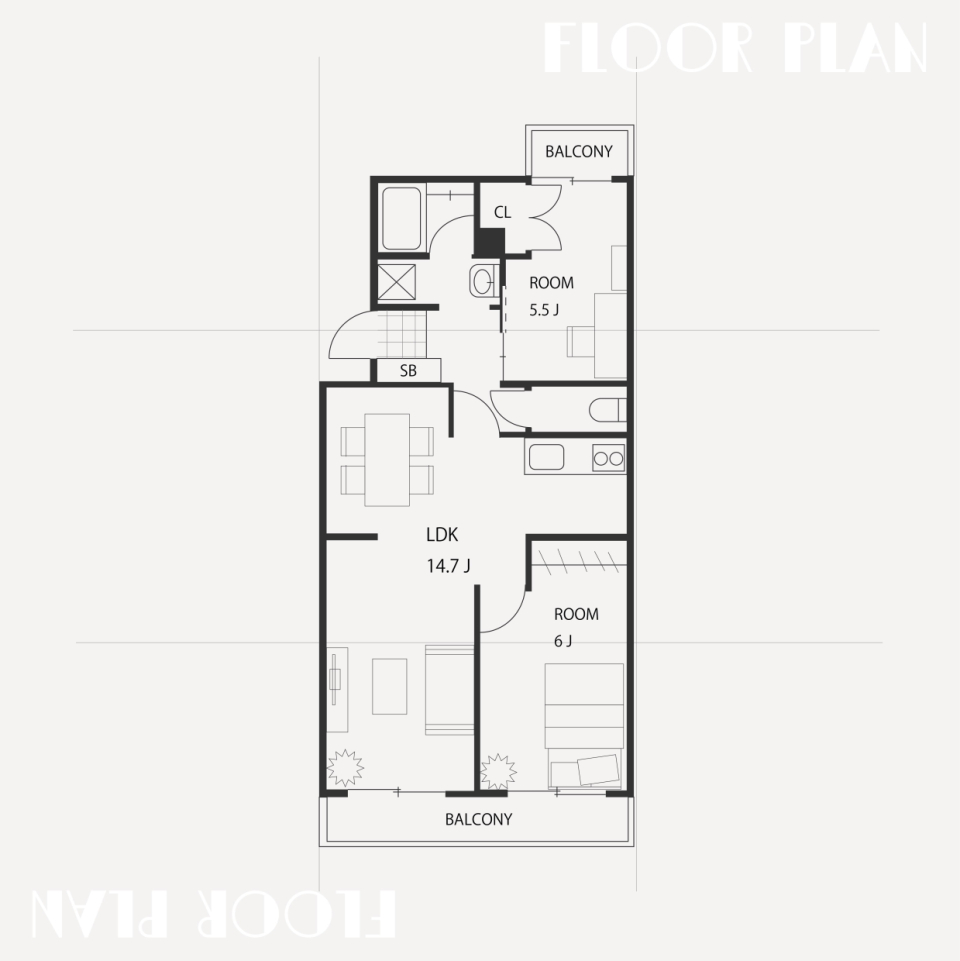 MODERN GRAYの間取り図