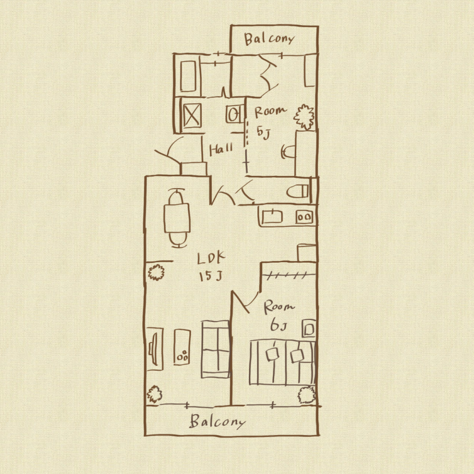 MODERN GRAYの間取り図