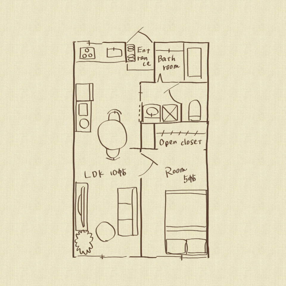 ミニマリストな生活の間取り図