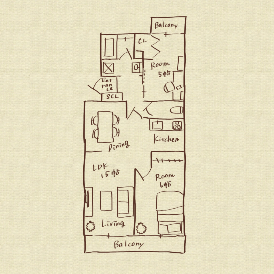 MODERN GRAYの間取り図