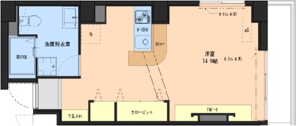 鎮座TV in the houseの間取り図